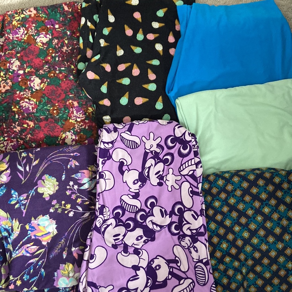 LOT OF 7 Lularoe Leggings TC